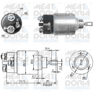 Solenoid Switch, starter